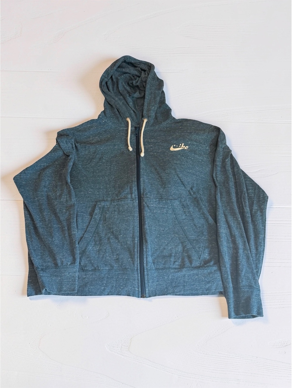 Nike Men's Full Zip Hoodie Heather Blue 1X